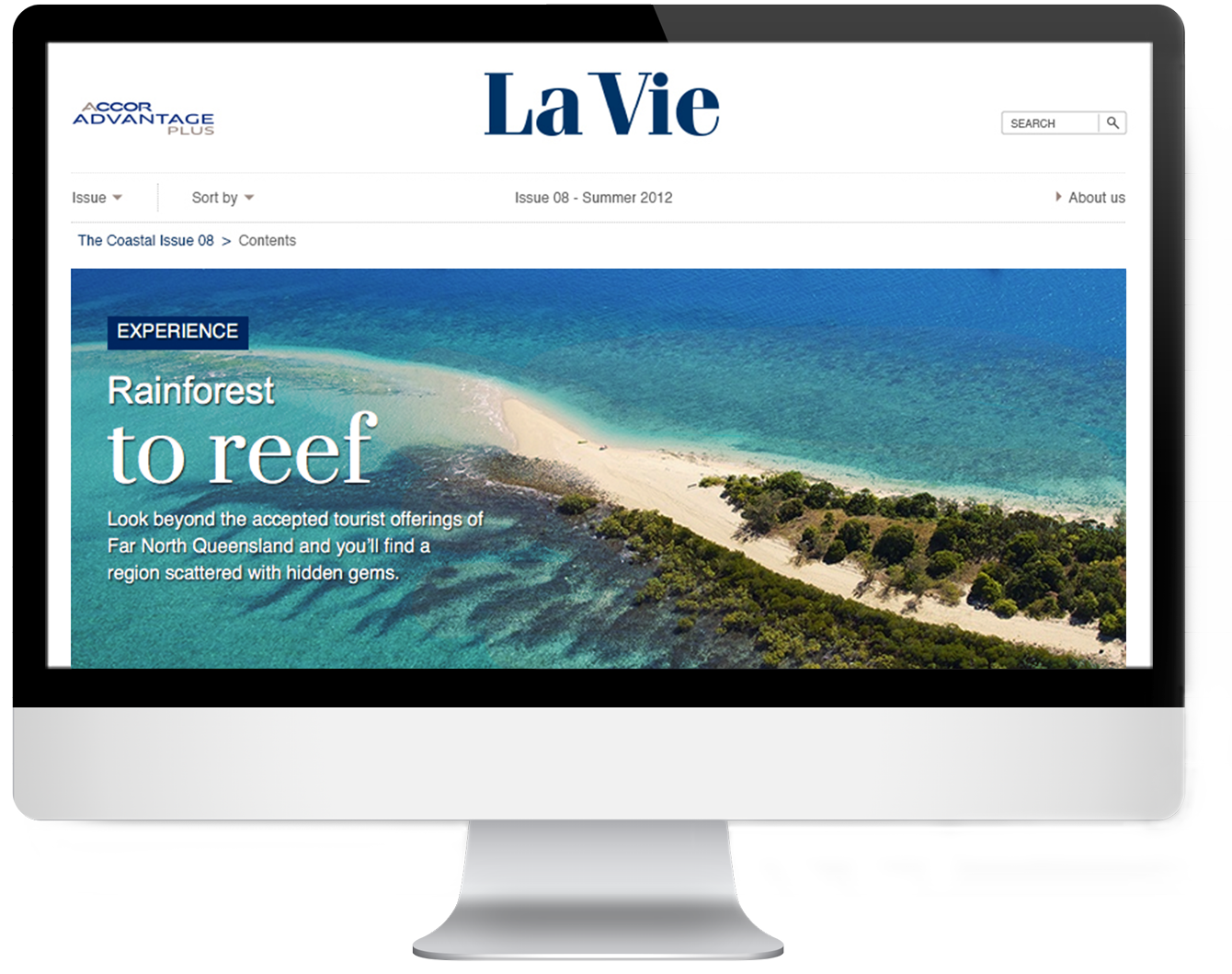 La Vie website - Design by Kristy